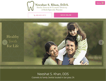 Tablet Screenshot of neeshatkhandds.com